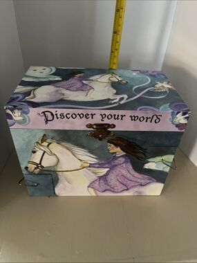 Discover Your World Decorative Treasure- Jewelry Box - Purple
